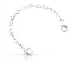 Sterling Silver Heart Chain Bracelet Only